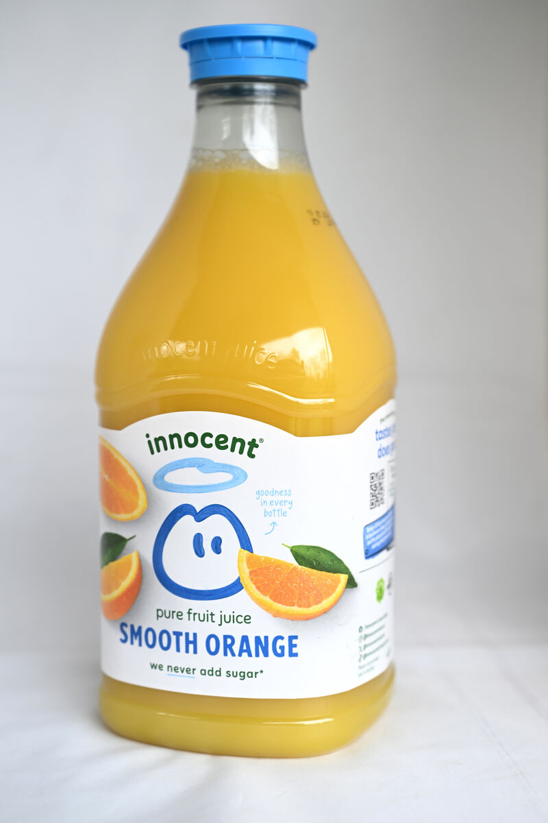  Roz Crowley Food reviews. Orange juices. innocent smooth orange juice. Picture: Larry Cummins