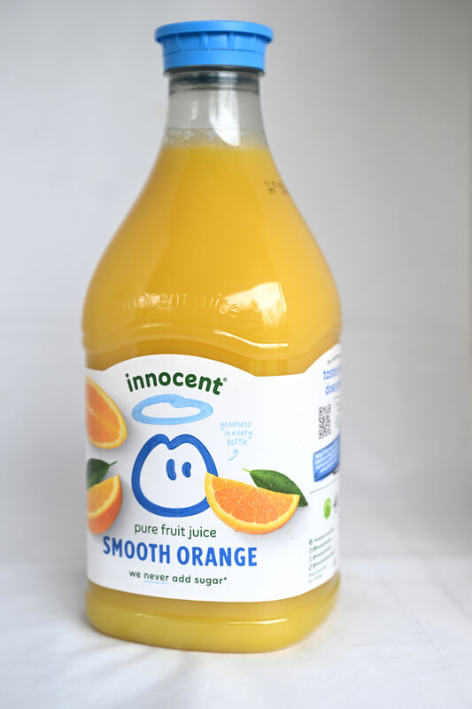 Roz Crowley Food reviews. Orange juices. innocent smooth orange juice. Picture: Larry Cummins Roz Crowley Food reviews. Orange juices. innocent smooth orange juice. Picture: Larry Cummins