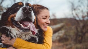 <p>Come rain or shine, there is no getting out of the daily dog walks, which are good for your heart health. Picture: iStock</p>