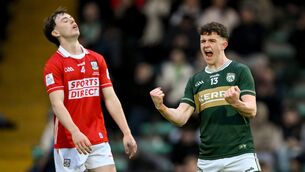 <p>Gearóid White of Kerry celebrates at the final whistle of the Dalata Hotel Group Munster U20 Football Championship final at Austin Stack Park in Tralee. Pic: Brendan Moran/Sportsfile</p>
