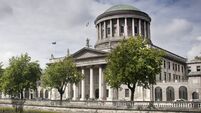Four Courts Building on the river Liffey in Dublin Ireland