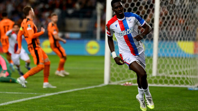 <p>Ismaila Sarr scored after just 21 seconds in Krakow. Pic: Radoslaw Jozwiak/PA</p>