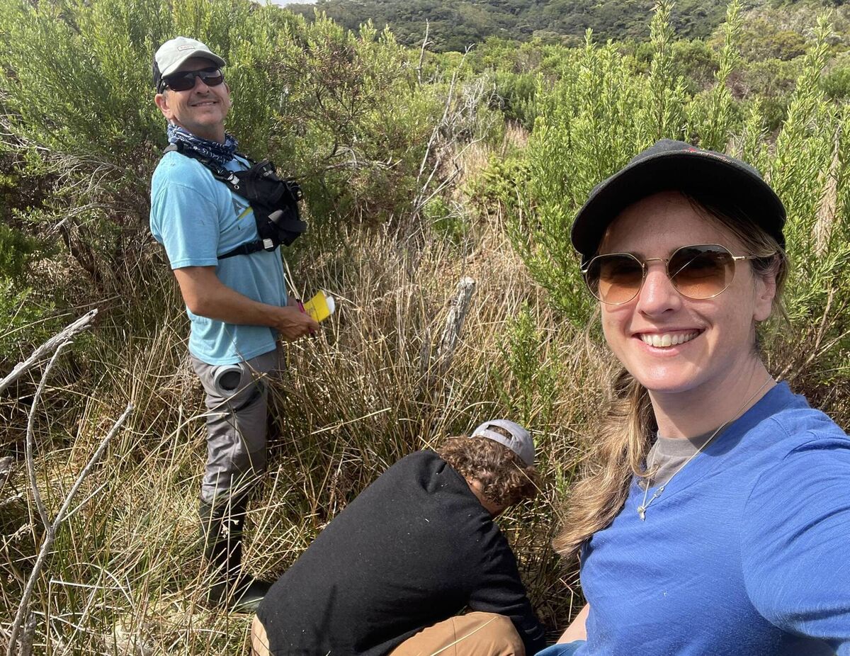 Michelle McKeown, UCC, and David Beilman, University of Hawaii, explore peatland on La Reunion island in the Indian Ocean.