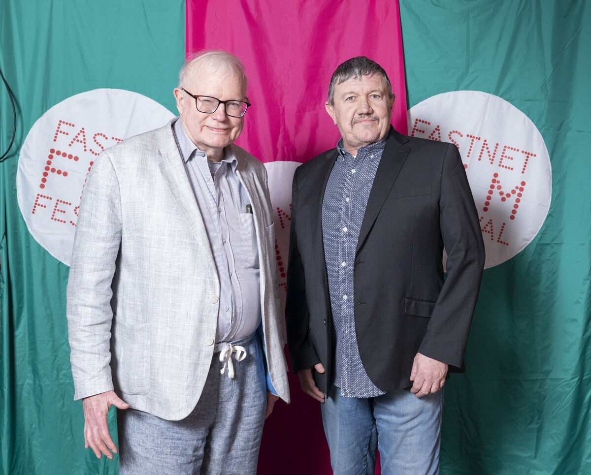 Frank Mac Gabhann and Michael Nagle at the Fastnet launch. Frank Mac Gabhann and Michael Nagle at the Fastnet launch.