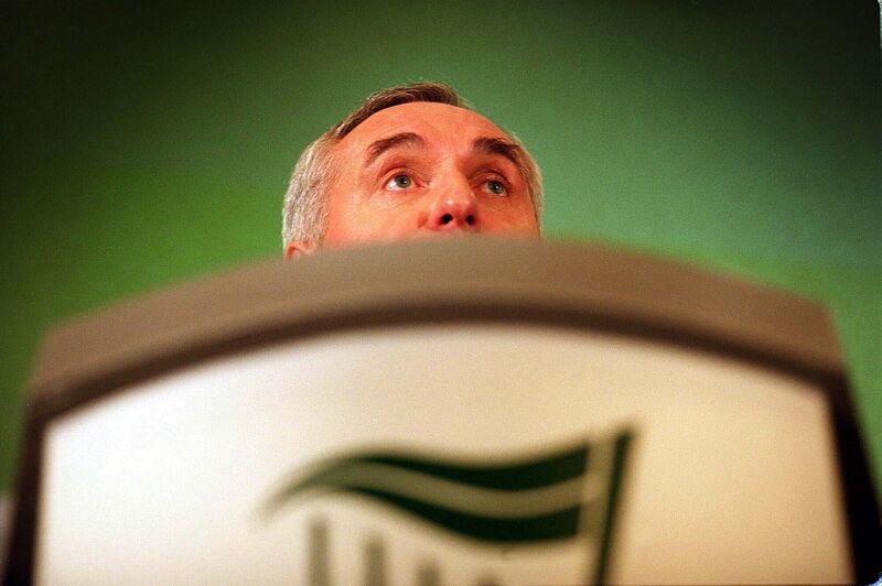 Bertie Ahern in 2002. Bertie Ahern in 2002.