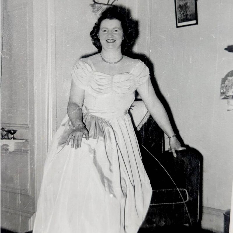 Celine Slattery as a young woman.