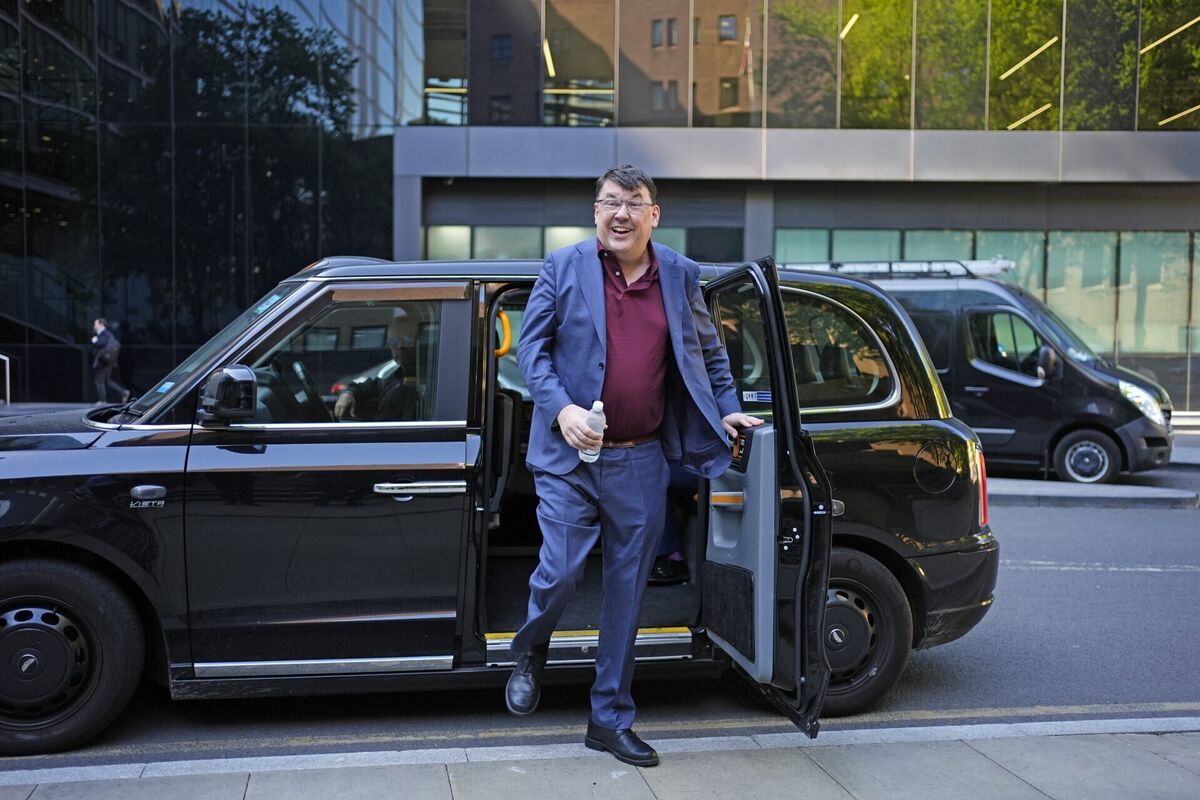 Graham Linehan arrives at Southwark Crown Court, London, to appeal his conviction for criminal damage. Picture: PA