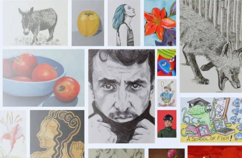 A selection of the work from last year's sale. 