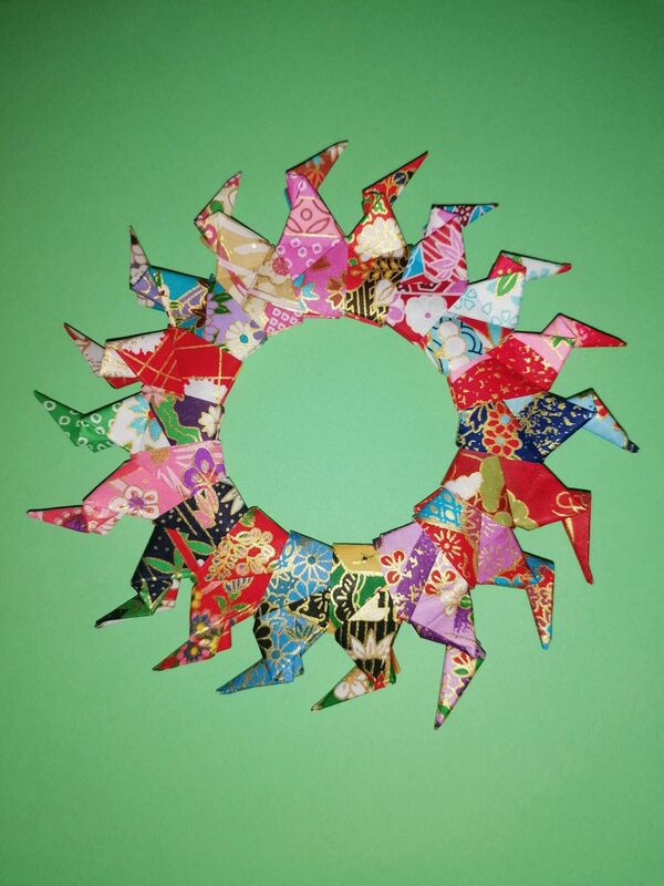 Dancing Star, origami artwork by Rebecca Lyons. Dancing Star, origami artwork by Rebecca Lyons.