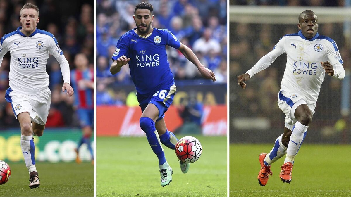 STAR TURNS: Leicester City had three of the six-man shortlist for PFA Players Player of the Year in (from left) Jamie Vardy, Riyad Mahrez and N'Golo Kante. 