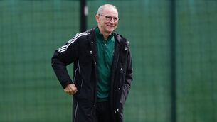 <p>Celtic manager Martin O'Neill during a training session at Lennoxtown. Pic: Andrew Milligan/PA Wire.</p>