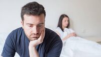 Sad and thoughtful man after arguing with girlfriend