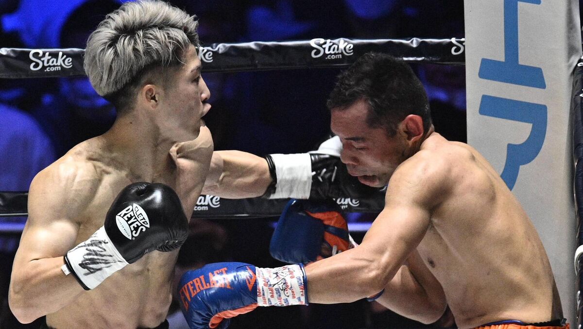 Japan's Naoya Inoue fights against Philippines' Nonito Donaire. Pic: PHILIP FONG/AFP via Getty Images.