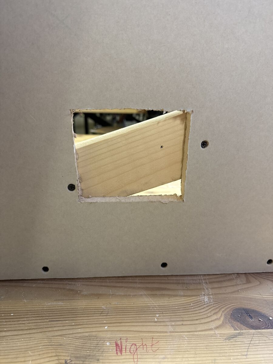 Reinforing repaired plasterboard.