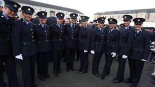 <p>Just some of the 193 recruits who were<a class="contextmenu inlinelink" href="https://www.irishexaminer.com/news/arid-41837507.html" idref="X0.336233737944147"> </a>attested as sworn Garda members at the Garda College in Templemore, Co Tipperary, on Friday. Picture: James Treacy</p>