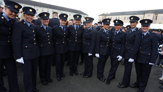 <p>Just some of the 193 recruits who were<a class="contextmenu inlinelink" href="https://www.irishexaminer.com/news/arid-41837507.html" idref="X0.336233737944147"> </a>attested as sworn Garda members at the Garda College in Templemore, Co Tipperary, on Friday. Picture: James Treacy</p>