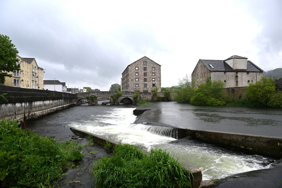 The river weir and bridge to Suir Island at Clonmel, Co Tipperay. Picture: Larry Cummins