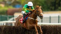 Mark Walsh on Dinoblue wins The Hanlon Concrete Irish EBF Glencarraig Lady Francis Flood Mares Steeplechase (Grade 2) 1/5/2026