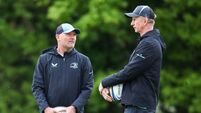 Jacques Nienaber with Leo Cullen 27/4/2026