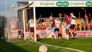 <p>Mark Doyle scored the winning goal for Drogheda United against Sligo Rovers. Pic: Paul Phelan/Sportsfile</p>