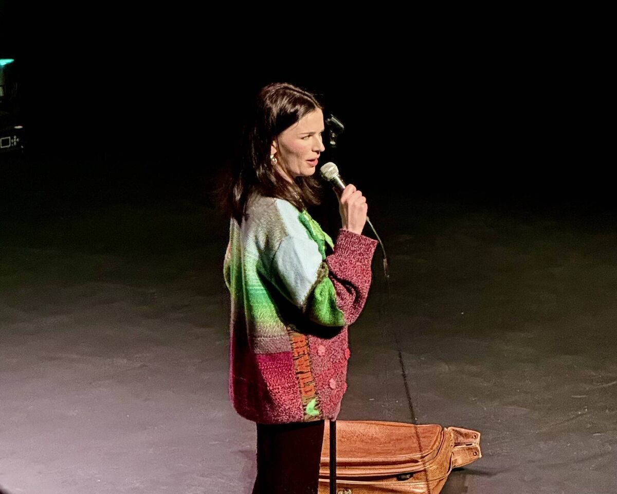 Aisling Bea on stage at Cork Opera House