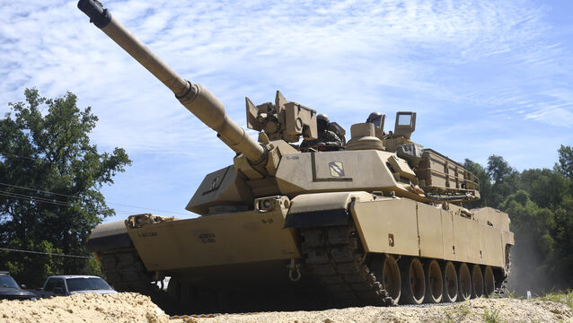 <p>US officials say that Abrams tanks needed to train Ukrainian forces have arrived in Germany, and are on their way to Grafenwoehr Army base where the training will begin in two to three weeks. (Courtland Wells/The Vicksburg Post via AP, File)</p>