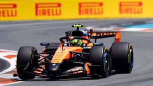 <p>SMOOTH SAILING: McLaren driver Lando Norris during the Sprint Race at the Miami International Autodrome. Pic: Bradley Collyer/PA Wire</p>