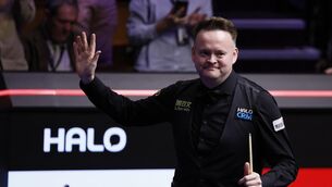 <p>FINAL FANCY: Shaun Murphy celebrates after winning his match against John Higgins (not pictured) on day fifteen of the Halo World Snooker Championship 2026 at the Crucible Theatre, Sheffield. Pic: Richard Sellers/PA Wire</p>
