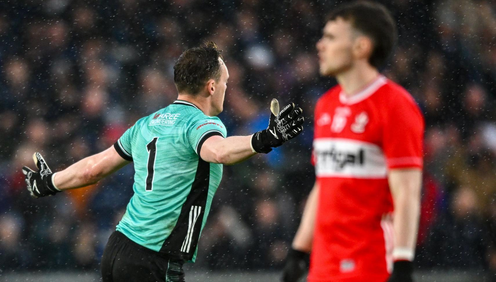 Beggan and McCarron keep calm in chaos to edge Monaghan past Derry in extra-time thriller