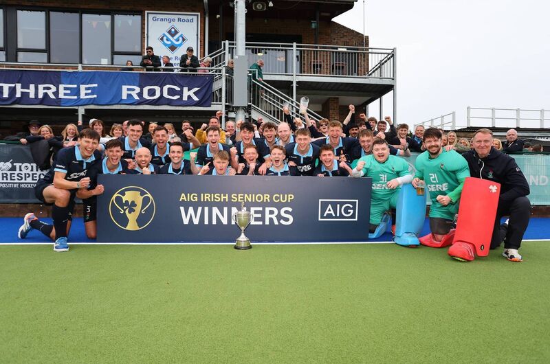 GLORY DAYS: Lisnagarvey secured their 28th AIG Irish Senior Cup title. Image: Paul Harvey