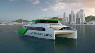 <p>CGI configuration of the proposed Harbour Link commuter and passenger ferry planned for Cork city and harbour.</p>