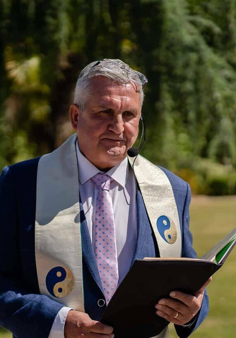 Thomas Harty, a One Spirit Interfaith minister based in West Cork. He says his ceremonies typically look like 'ceremonies in a church but without the Mass'.