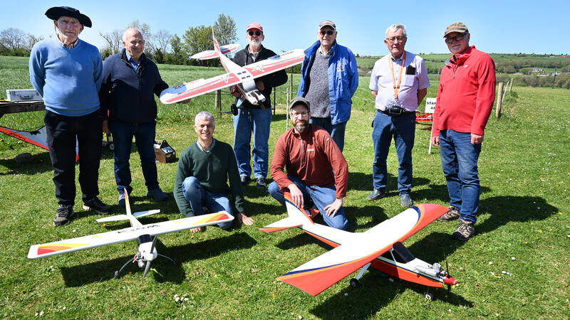 Cork model aeroplane club flying high