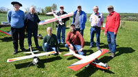 Cork model aeroplane club flying high