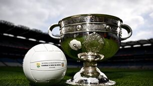 <p>EYES ON THE PRIZE: The Sam Maguire Cup pictured at Croke Park. Pic: Seb Daly/Sportsfile</p>