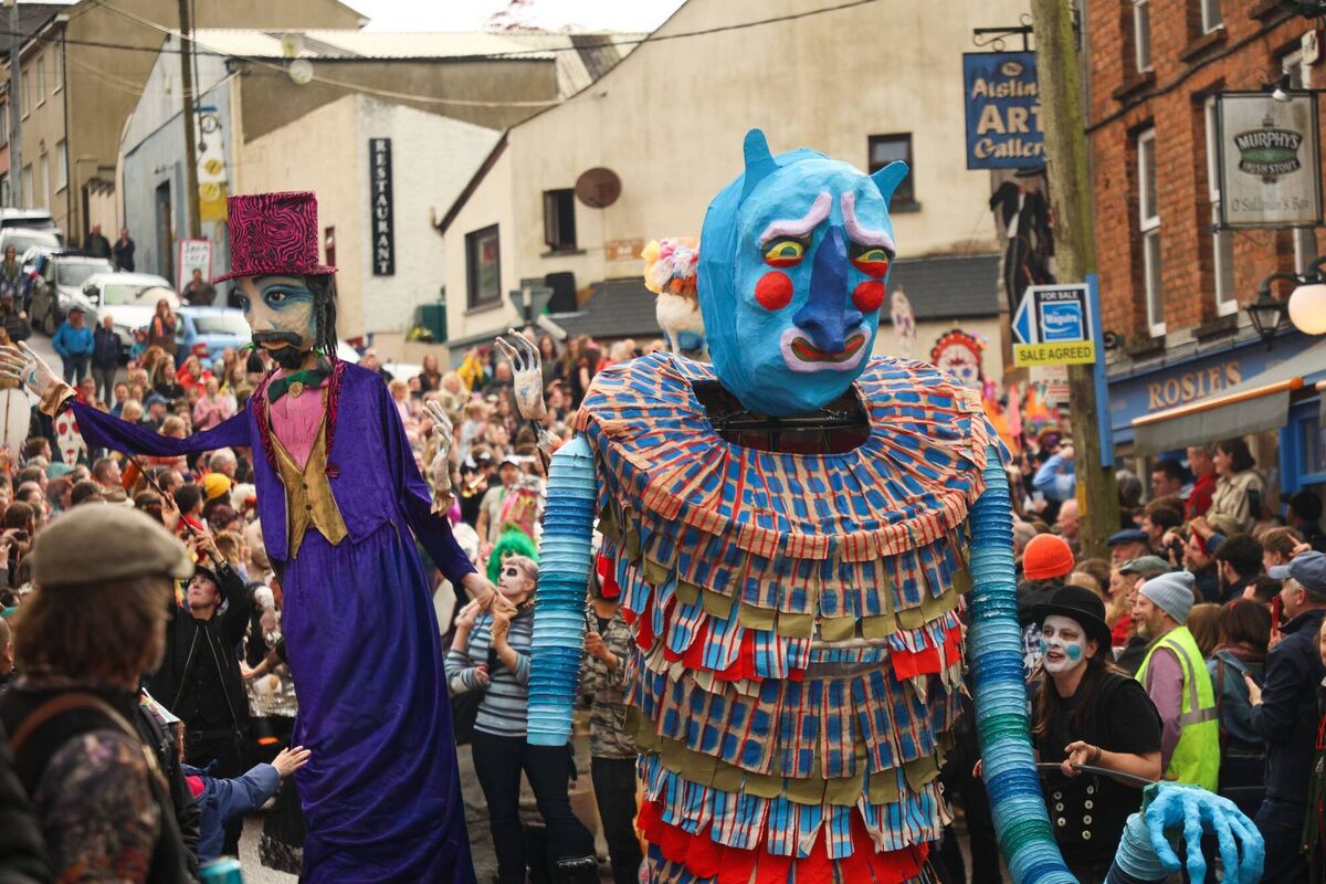 The beloved annual Jazz Parade brings colour, music and spectacle to Ballydehob. Picture: Joe Chapman. The beloved annual Jazz Parade brings colour, music and spectacle to Ballydehob. Picture: Joe Chapman.