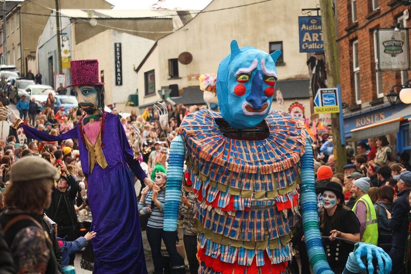 The beloved annual Jazz Parade brings colour, music and spectacle to Ballydehob. Picture: Joe Chapman.