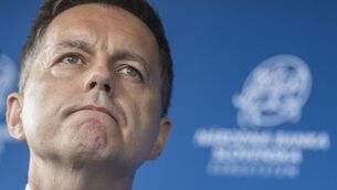 <p>Slovakian ECB governing council member Peter Kazimir. Mr Kazimir said a rate hike in June is "all but inevitable". Picture: Martin Baumann/TASR via AP</p>