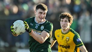 <p>MEETING AGAIN: Kerry's Sean O'Shea is policed by Donegal's Finbarr Roarty. Pic: Oliver McVeigh/Sportsfile</p>