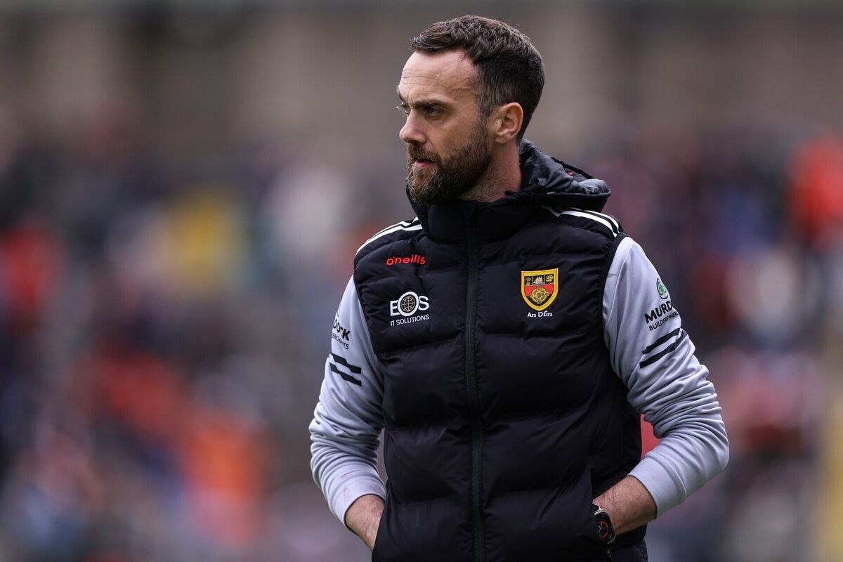 ON THE CHIN: Down Manager Conor Laverty during the final moments of the game. Pic ©INPHO/Ben Brady ON THE CHIN: Down Manager Conor Laverty during the final moments of the game. Pic ©INPHO/Ben Brady