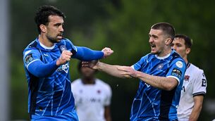 <p>John Mahon scored an 88th minute equaliser for Waterford against Dundalk. Pic: Seb Daly/Sportsfile</p>