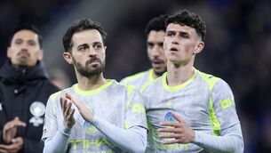 <p>The vulnerabilities shown by Manchester City's defence will no doubt give Pep Guardiola sleepless nights as the run-in reaches a crescendo. Pic: Peter Byrne/PA Wire.</p>