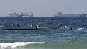 <p>Before Monday was out, several merchant ships in the Gulf reported explosions or fires, the US said it had destroyed six small Iranian military boats, and an oil port in the United Arab Emirates, which hosts a large U.S. military base, was set ablaze by Iranian missiles.</p>