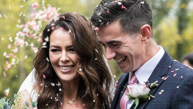 <p>Jenny Egan and Jon Simmons on their wedding day. Pictures: Jenny McCarthy</p>
