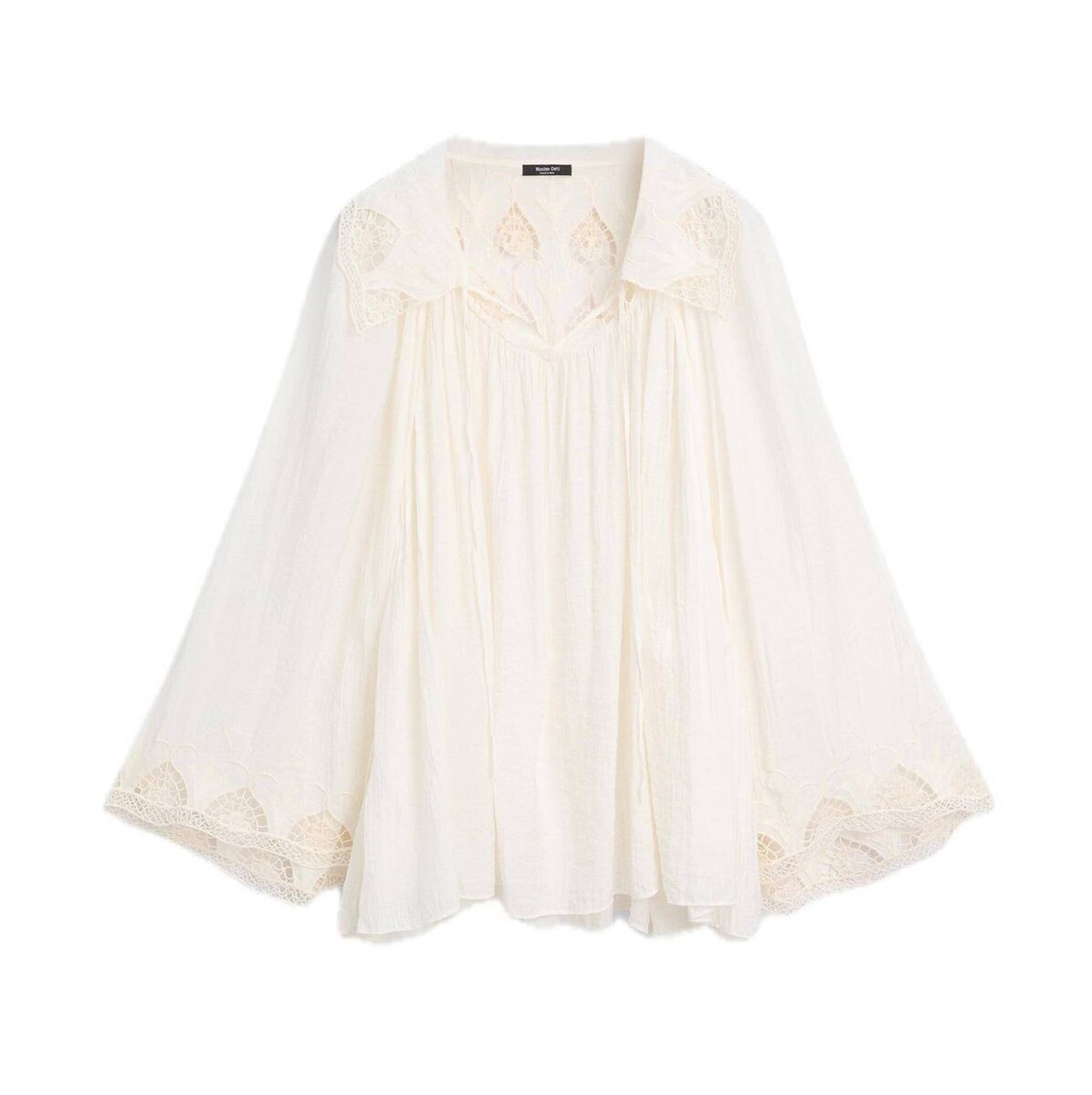 Embroidered Flowing Blouse, €90, Massimo Dutti