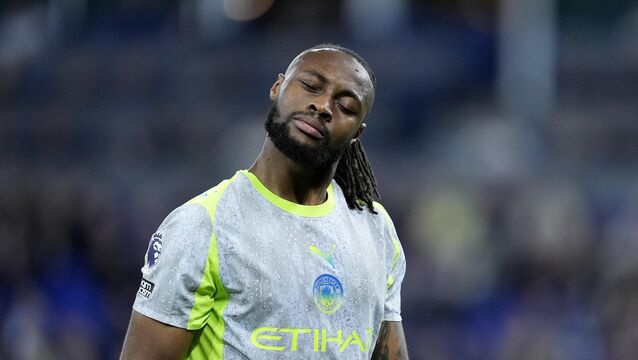 <p>Manchester City have condemned racist abuse that was directed towards Antoine Semenyo and Marc Guehi during and after Monday night’s 3-3 draw with Everton. Pic: Peter Byrne/PA Wire.</p>