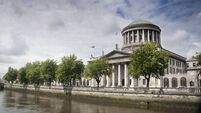 Four Courts Building on the river Liffey in Dublin Ireland