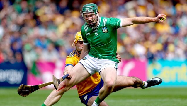 <p>Centre-back Will O'Donoghue is a crucial component in the Limerick hurling machine. Pic: ©INPHO/James Crombie</p>