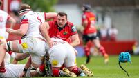 Tadhg Beirne loses his scrum cap 25/4/2026