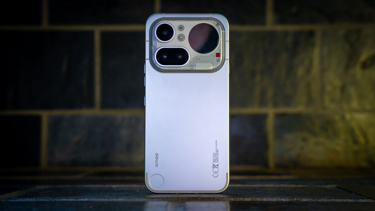 Surprisingly slim and lightweight for a large device, the Nothing Phone 4(a) Pro feels premium without the bulk. Picture: Noel Campion.